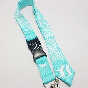 PINK lanyard/keychain/Id holder